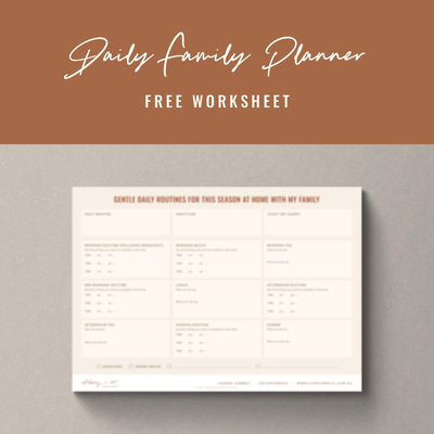 conscious parenting daily family planner
