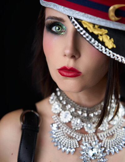 Editorial branding image for luxury attire brand in San Diego studio