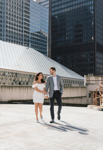 Engagement session in downtown Seattle, WA
