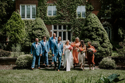 Intimate-Backyard-Wedding-bridal-party-portrait