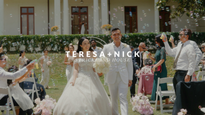 an all white wedding ceremony at strickland house on the coast of sydney followed by an epic reception at the highline venue in bankstown