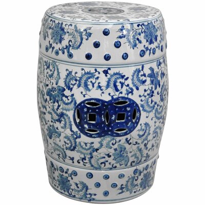 Chinoiserie Blue and White Garden Stool Progression By Design
