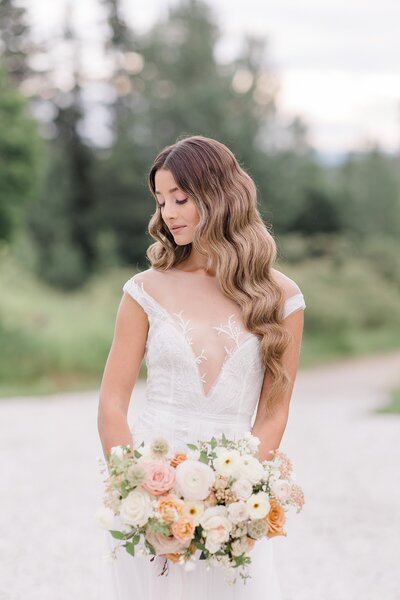 bridal portrait at peaches and cream wedding venue in quebec. Photographed by Ottawa & destination wedding photographer, Brittany Navin Photography