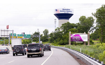 Panera Bread billboard placement along highway