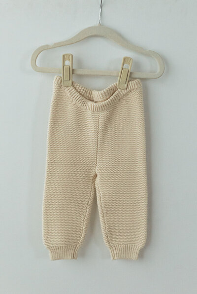 knit white pants for babies