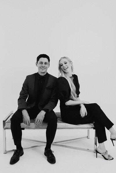 Corey and Jess Combs laughing