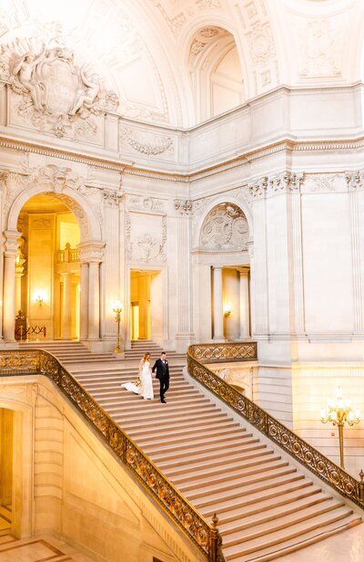 Couples walking down the hall