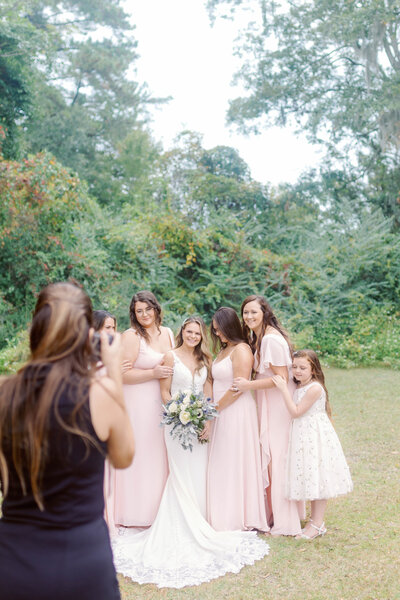 behind the scenes of a wedding with Sharon with works of wonder photography