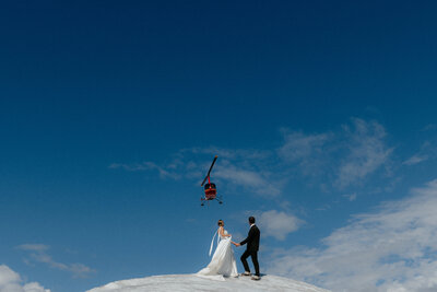 Romantic adventure elopement on the Knik Glacier in Alaska