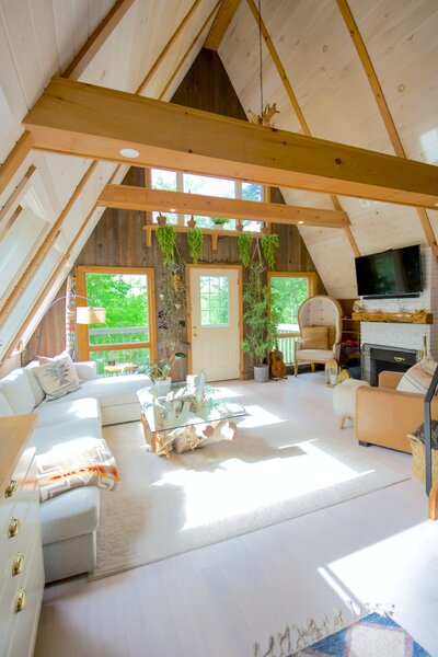 a luxury mountain cabin