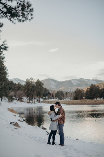 outdoor bridal photos in Colorado