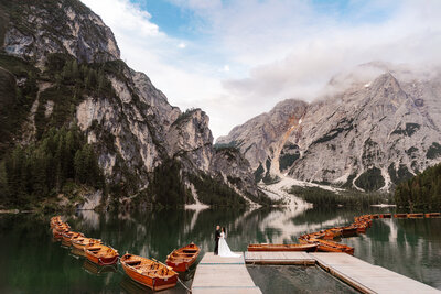 Dolomites Elopement Photography Mountain Hiking