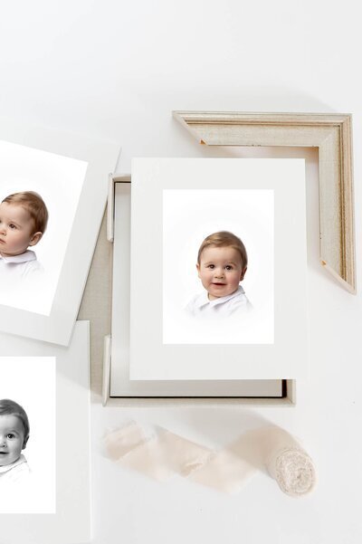 Framed portraits and frame samples, heirloom portrait photography​
