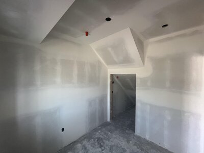 Finished drywall in commercial office, Fort Frances