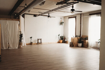 Nestled in the heart of downtown Bismarck, Nikii Pix Studios offers a natural light photography studio rental, that is also a great space for other creatives as well.