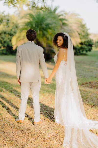 Bride and groom portraits florida wedding