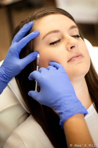 Women receiving treatment at the Aesthetic Gallery in Colorado