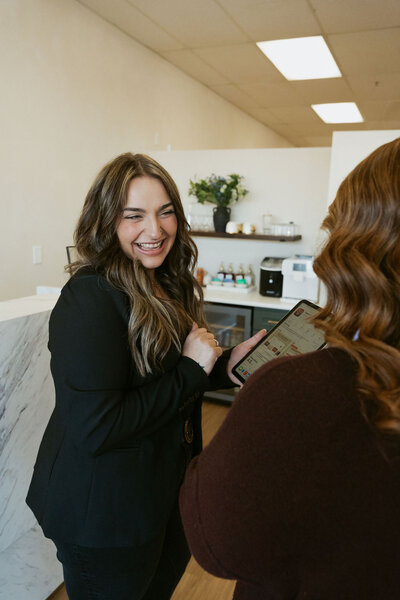 Top-rated Salem hairstylist creating dimensional brunette color