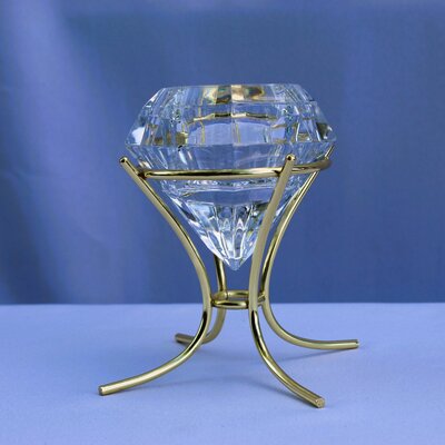 glass diamond tealight holder