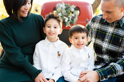 Family wishing to have a newborn photography session in Mckinney