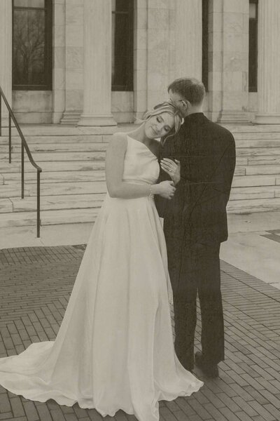 Custom wedding day hair styling by Ohio bridal hair artist