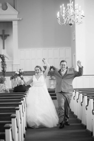 Bride-and-groom-celebrating