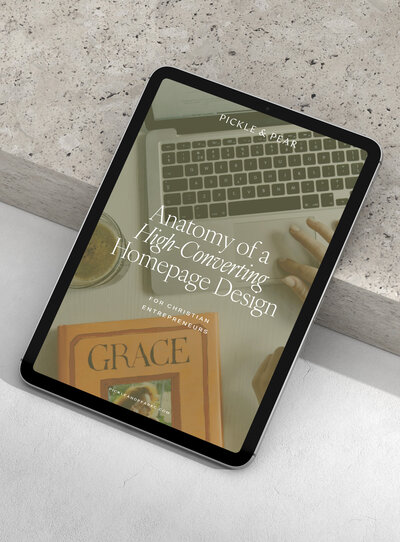 ipad mock up of Dream Client Workbook