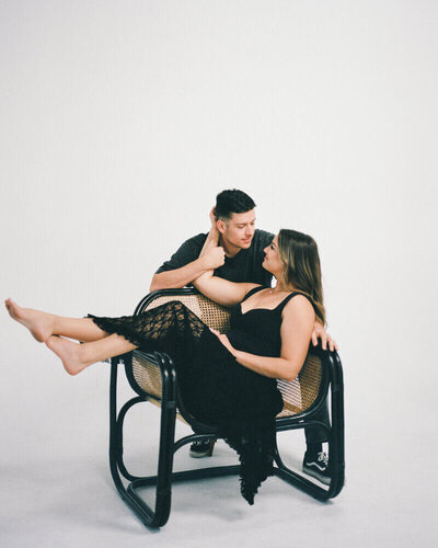 wedding photographers in fort myers smiling at one another