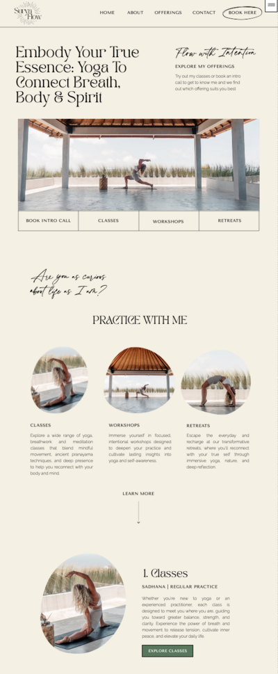 Surya Flow Tribe Services Website Screenshot