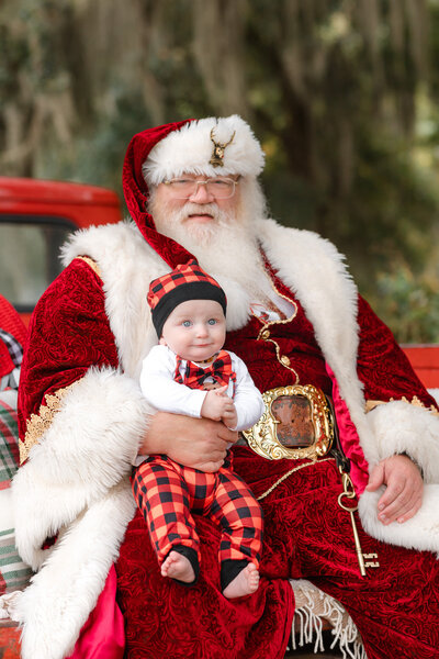 Santa with Constance Calton photography in Savannah, Ga