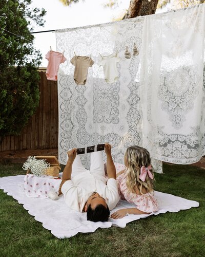 Couple in Phoenix Arizona celebrating their maternity photos.