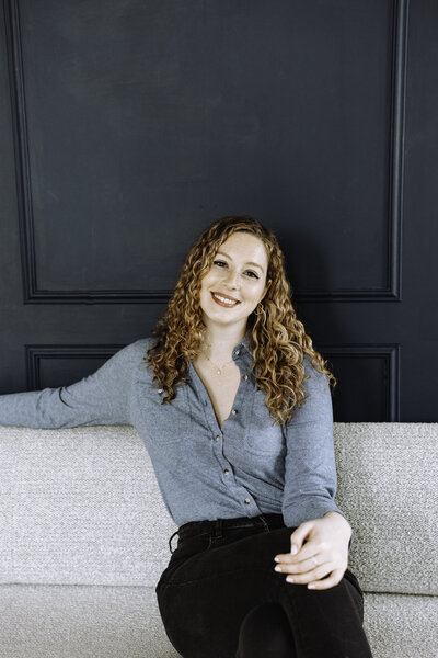 woman smiling at camera