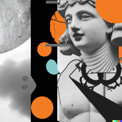 Collage of greek goddess