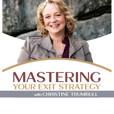 Photo of Mastering Your Exit Strategy podcast button.