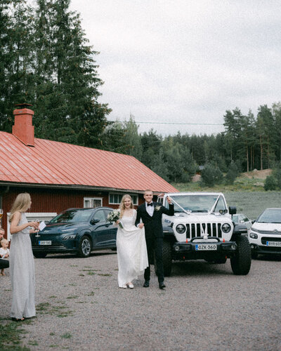 Wedding photo of an Intimate  wedding reception  in Porvoo by photographer Hannika Gabrielsson