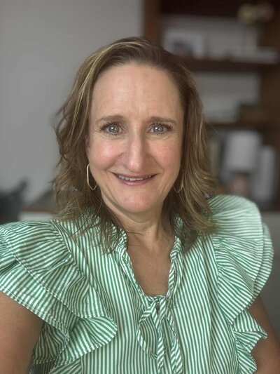 Jenny Waters on Second Act Success Career Podcast with Shannon Russell. Photo of Jenny Waters smiling. 