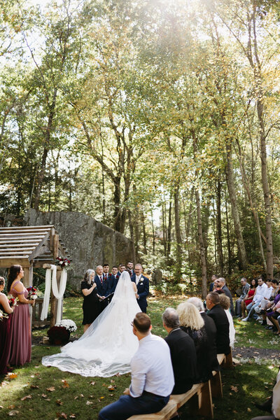 Wedding Ceremony in the Woods