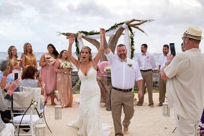 Kayla and Jeff on their wedding day