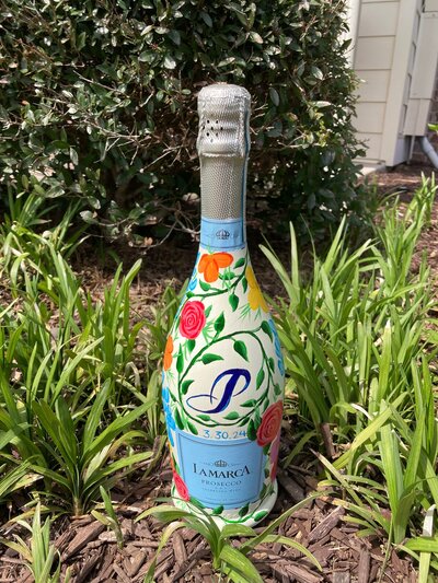 Custom champagne bottle
