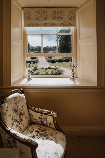 Window in bridal suite