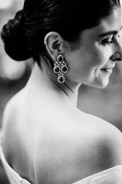 Bride getting ready at the hilden house in vermont  