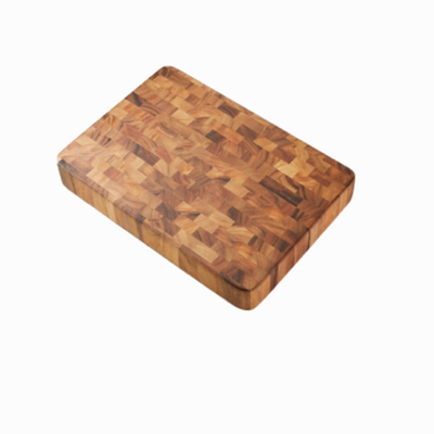 End grain wooden cutting board