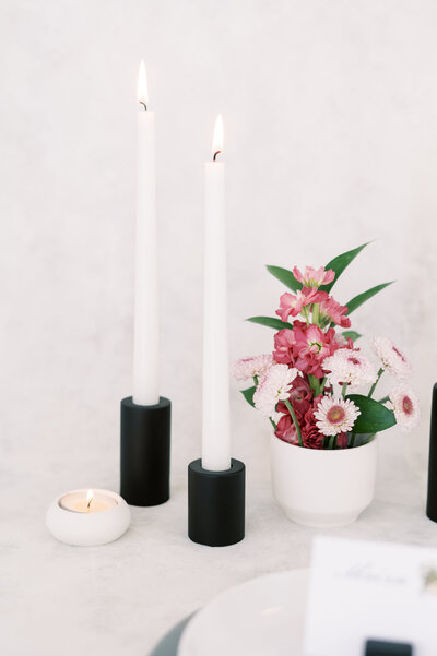 Taper Candle Holder in Black