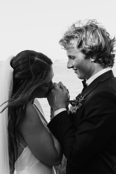 indie west portfolio image of bride and groom on wedding day