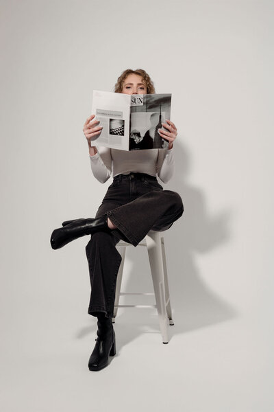 Professional brand photography for women-led business in studio