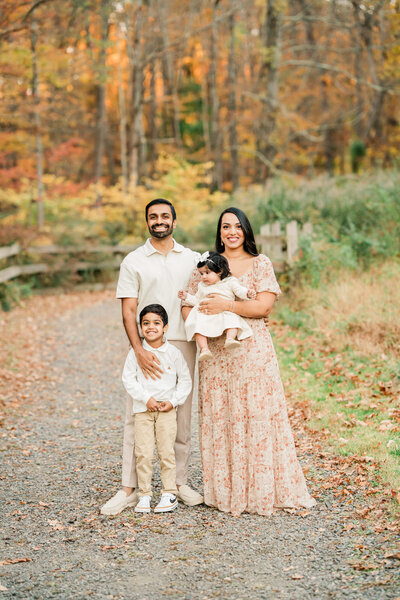 Morris County Family Photographer, Family photos at Natirar Park in Peapack and gladstone near the pendry at natirar during fall 