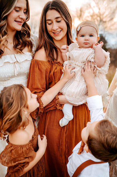 Family photography session, love, outdoors