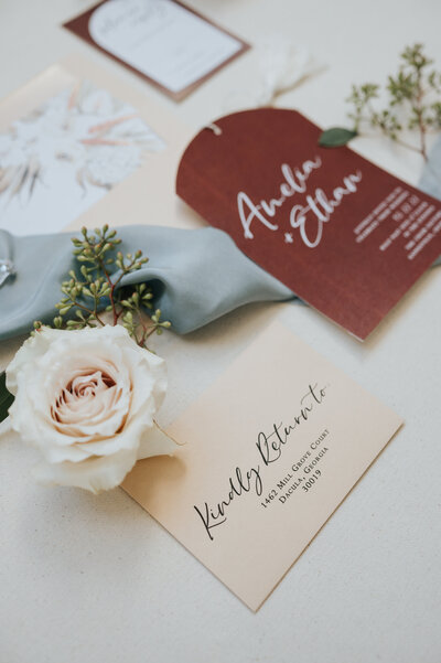 Semi-custom wedding invitation designer St Simons Georgia