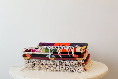 TE Inventory-Aztec Placemats Assorted Stack Fringe 080
