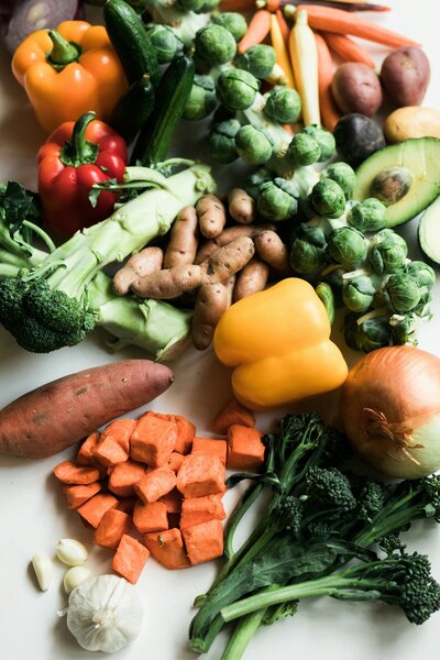 A varied selection of vegetables
